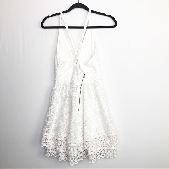 LOVERS &  friends Moon dance ivory lace mini dress - Picture 4 of 12